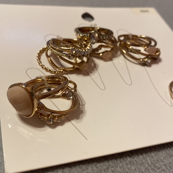 H&M XS/S 20 Gold Rings Set - Picture 4 of 6